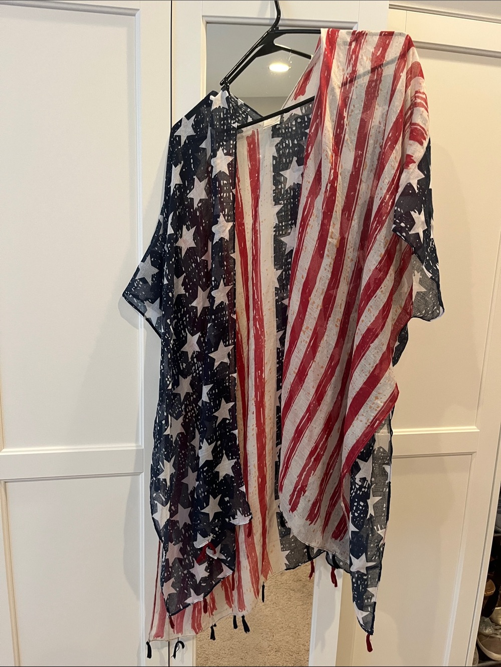 Francesca's Collections Stars & Stripes Kimono